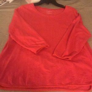 Extra detailed hem and sleeves in Talbots top